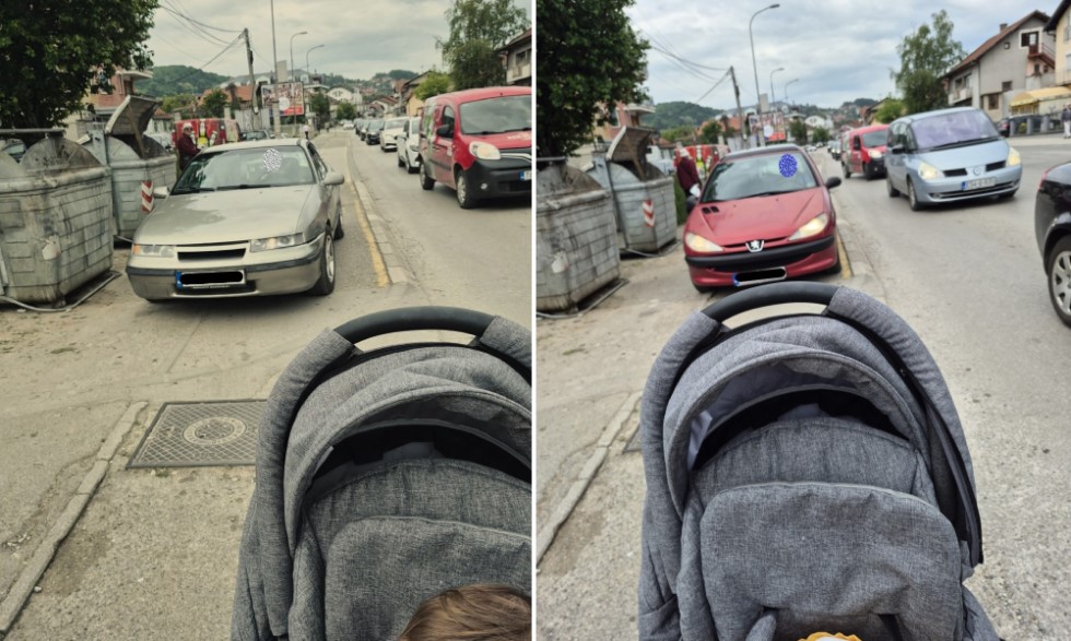 Automobilom na dječija kolica! Vožnja na Laušu noćna mora i za pješake FOTO