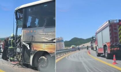 Teška saobraćajka na auto-putu: Sudar dva autobusa