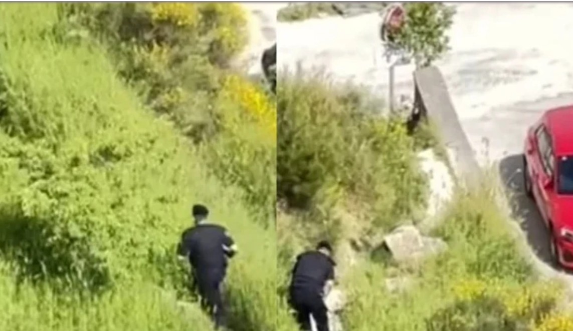 Urnebesan snimak iz Hrvatske: Navijač pobjegao s lisicama, policajac ”na izdisaju” VIDEO