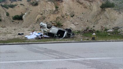 Nesreća na Manjači: Tri osobe povrijeđene u prevrtanju automobila