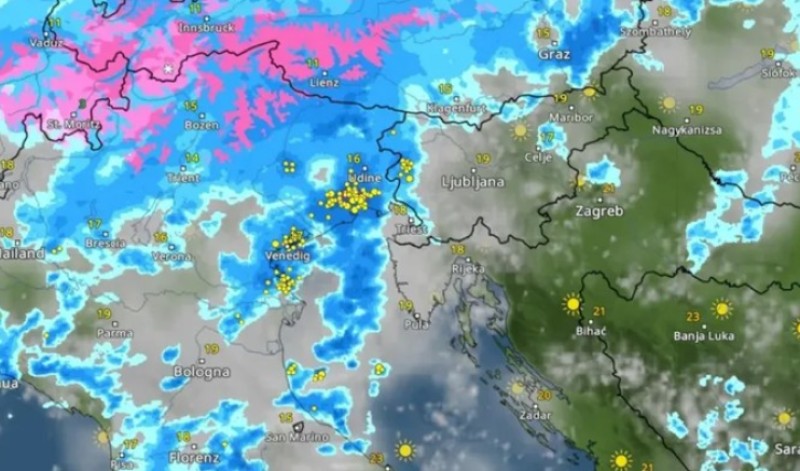 Novi ciklon ide ka Jadranu, region na udaru: Upaljeni alarmi zbog obilnih padavina
