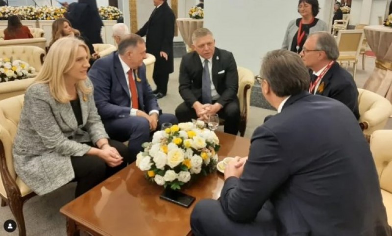 Cvijanovićeva u Moskvi sa Dodikom, Vučićem i Ficom: Dobro društvo i prijatan razgovor