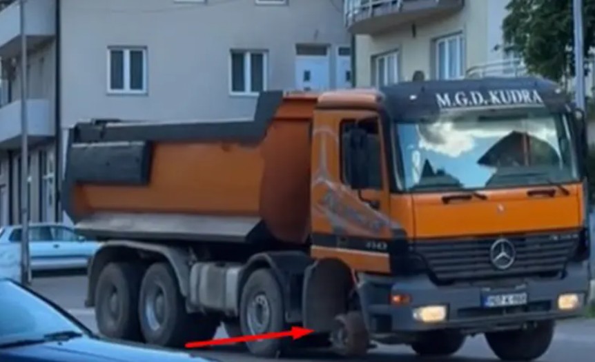 Nevjerovatno! Kamiondžija iz Banjaluke vozio bez jednog točka VIDEO