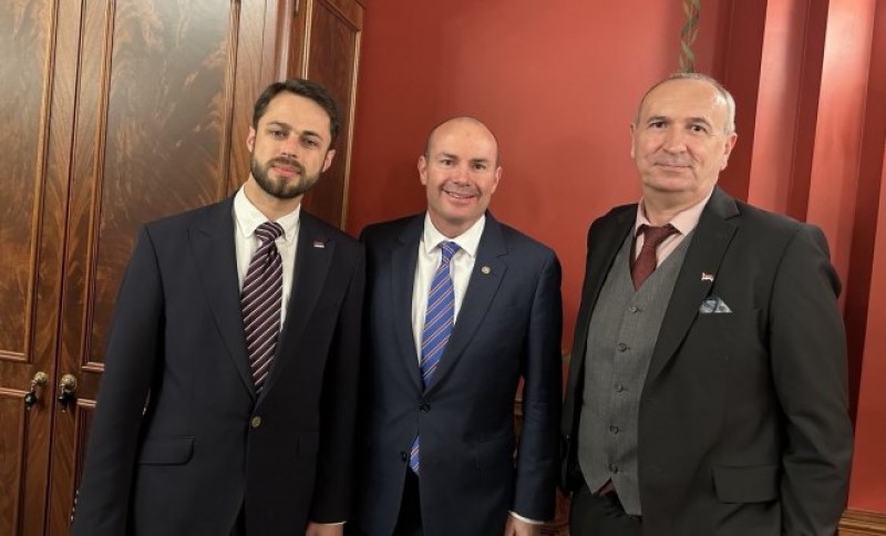 Mihailović i Romić u Vašingtonu: Dodikovi savjetnici sa senatorom Majkom Lijem FOTO