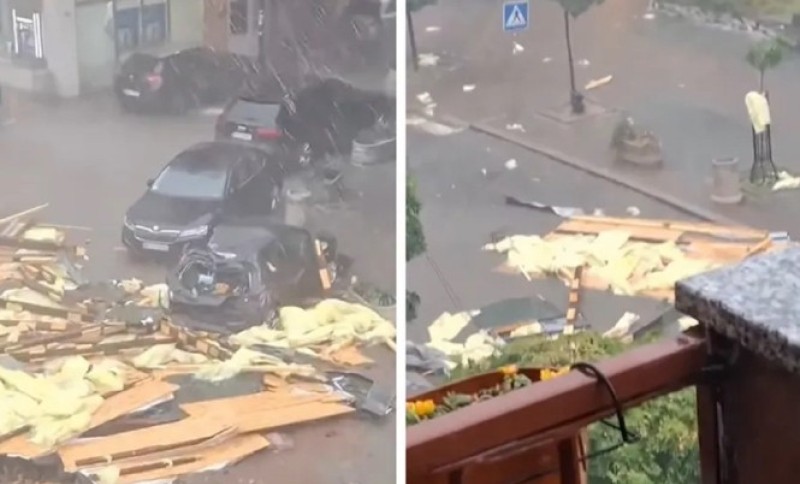 Snažno nevrijeme napravilo haos! Zgrada se obrušila uslijed udara oluje VIDEO