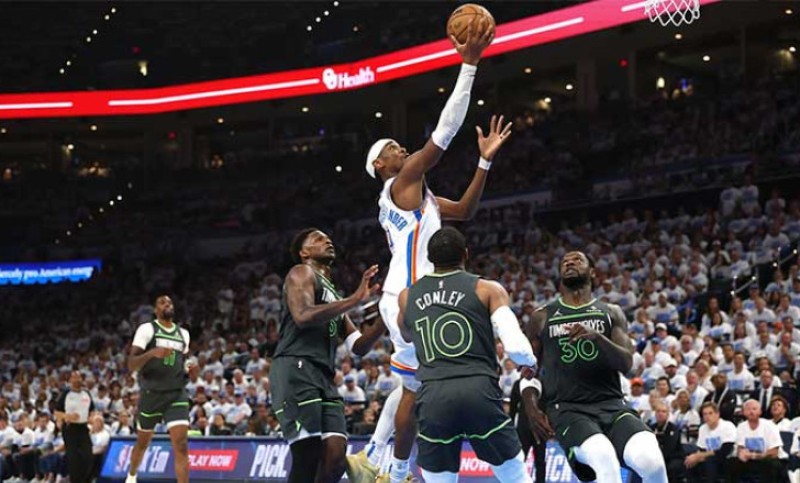 Spektakl na parketu: Oklahoma razbila Minesotu u prvoj utakmici finala plej-ofa Zapada