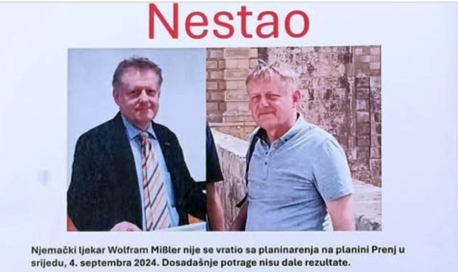 I dalje nema ni traga njemačkom ljekaru nestalom u BiH