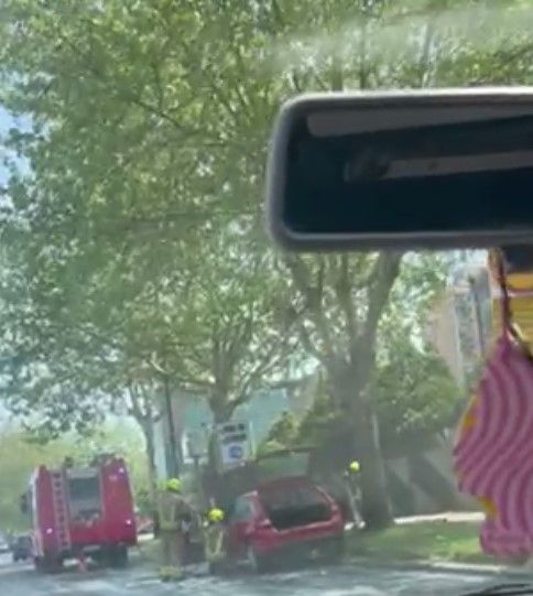 Reagovali vatrogasci: Zapalio se automobil, nije bilo povrijeđenih