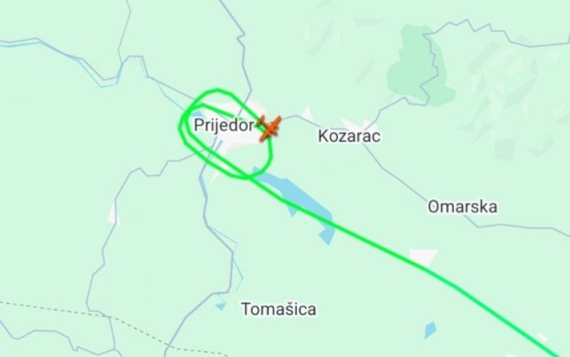 Ponovo: Avion EUFOR-a kruži iznad Prijedora