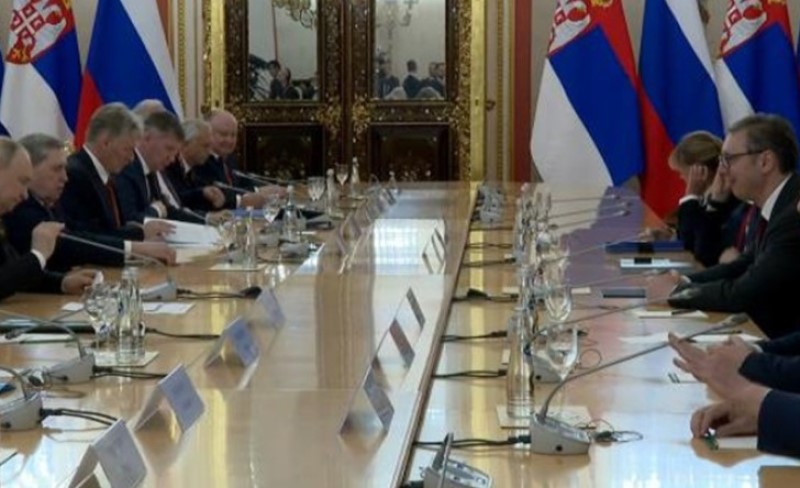 Sastanak dvojice lidera u Kremlju! Putin sa Vučićem: Cijenimo suveren kurs Srbije VIDEO