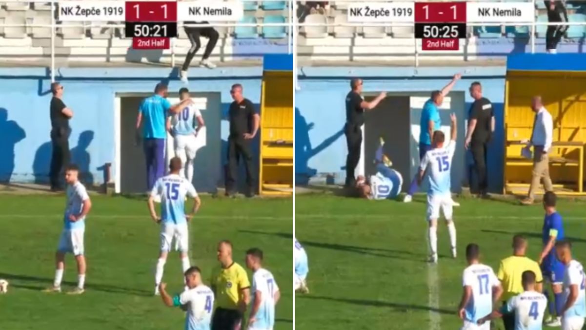 Skandal u BiH: Navijač s tribine nokautirao protivničkog igrača VIDEO
