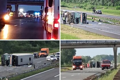 U teškoj nesreći u Hrvatskoj 31 osoba povrijeđena: Kolona prema Zagrebu 15 kilometara