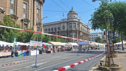 Ispunjeni zahtjevi: Prekinuta blokada raskrsnice ispred Vlade Srbije