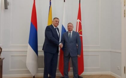 Dodik u Sankt Peterburgu: Istrajavamo u prijateljstvu sa Rusijom uprkos teškim okolnostima