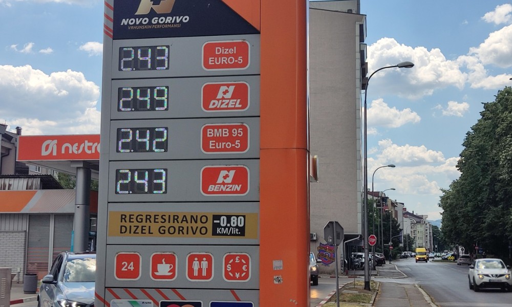 Iako su cijene nafte u padu: Dizel u Banjaluci za desetak dana poskupio skoro 20 feninga