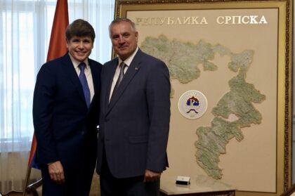 Posjeta Banjaluci: Višković ugostio Blagojevića u Vladi Srpske FOTO