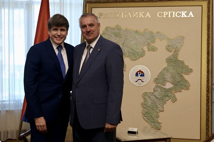 Posjeta Banjaluci: Višković ugostio Blagojevića u Vladi Srpske FOTO