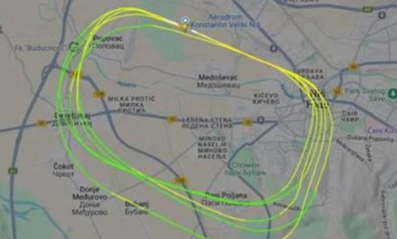 Drama na nebu! Avion poletio za Beograd, kružio iznad grada, pa se vratio na pistu