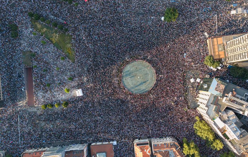 Arhiv javnih skupova objavio koliko je ljudi bilo na Slaviji FOTO