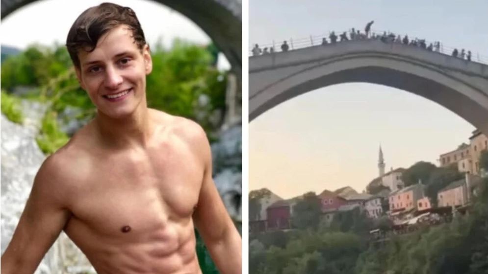 Oglasio se turista koji je skočio sa Starog mosta: Sad sam poznat u BiH VIDEO
