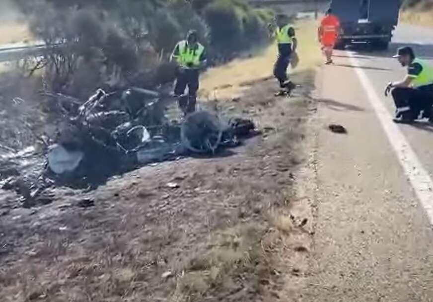 Snimak sa mjesta nesreće: Žota i brat poginuli u Lambordžiniju, pukla im guma tokom preticanja VIDEO
