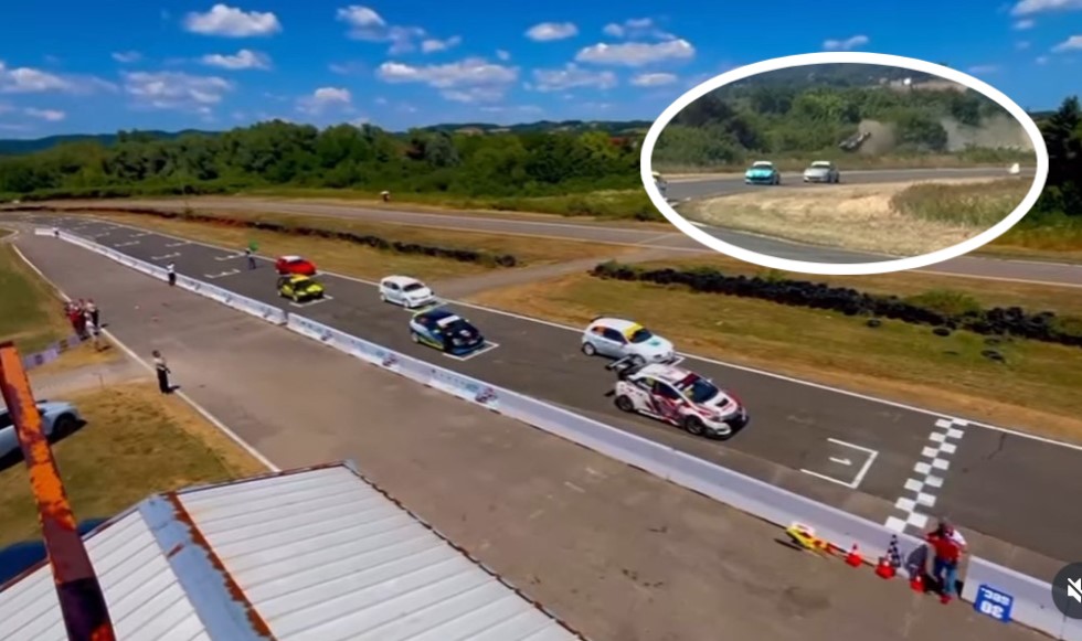 Organizatori auto-trke u Zalužanima potvrdili: Vozač nakon slijetanja prevezen u UKC, prošao bez povreda