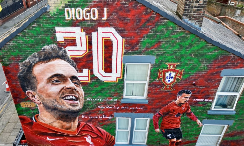 Simbol poštovanja i sjećanja: Mural u Liverpulu u čast Žote i njegovog brata