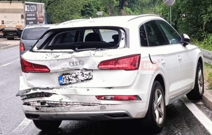 Gasio požar na tuđem autu, a onda šok: Kamion se zakucao u njegov audi u kojem je bila kćerka