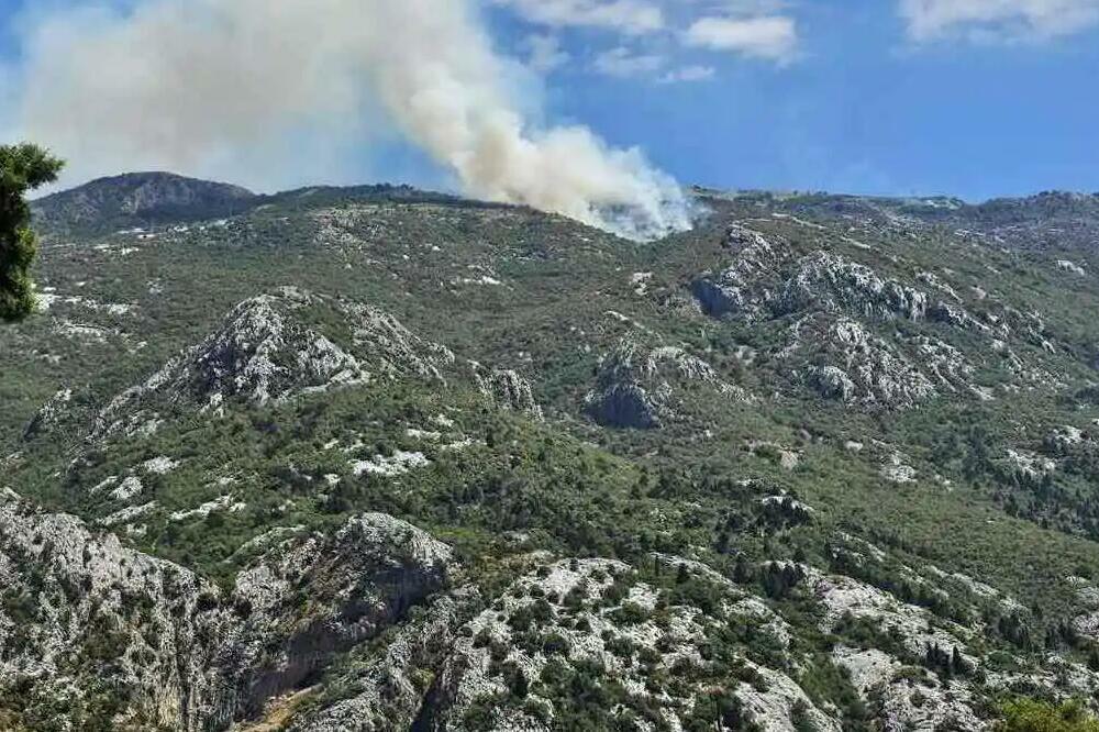 Vatrogasci na terenu: Razbuktao se požar na Lovćenu, gori kod Pavnika i u Pljevljima