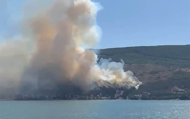 Požar na crnogorskom primorju: Vatra se širi velikom brzinom, ugrožene kuće i zgrade sa apartmanima