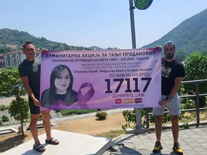 Humanost na djelu! Strahinja i Stefan biciklima do Hilandara za pomoć mladoj majci