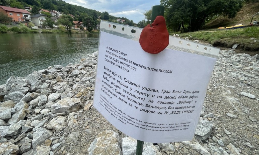 Iz Centra za životnu sredinu objasnili: Zašto smo protiv radova u koritu Vrbasa FOTO