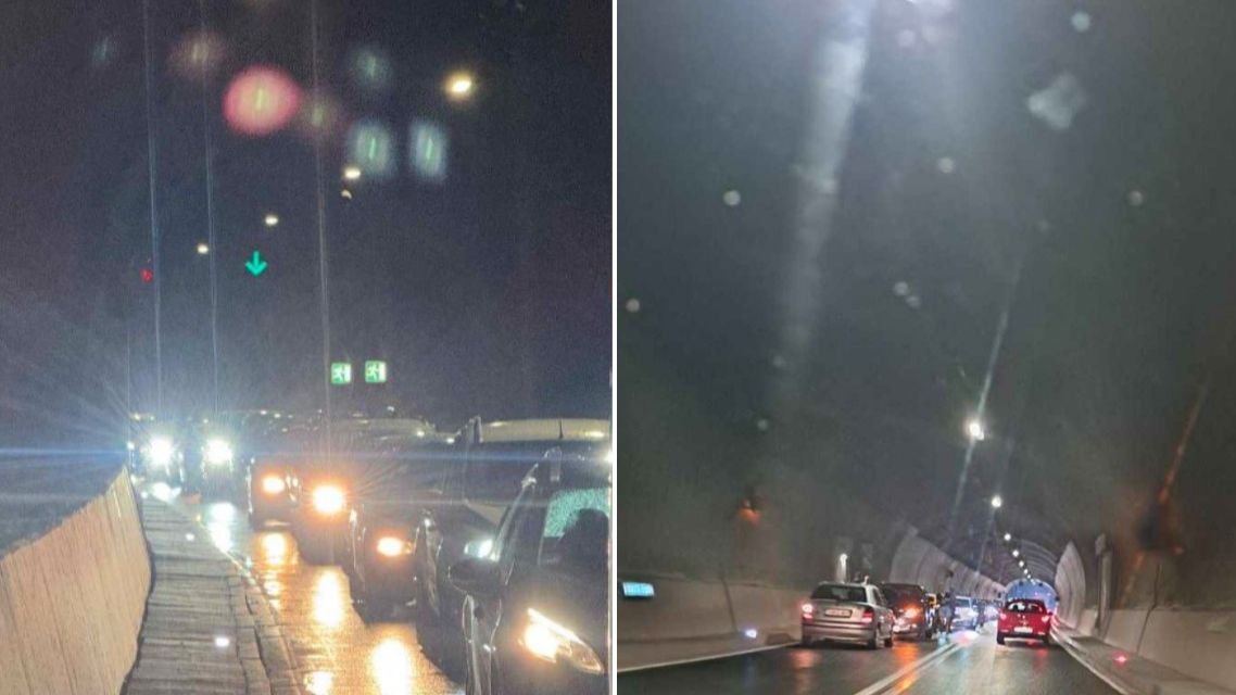 Saobraćajni kolaps zbog nesreće u tunelu Vranduk: Sudarila se četiri vozila, dvoje povrijeđeno