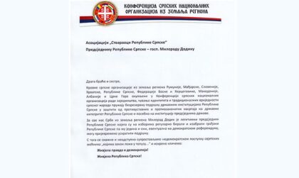 Za sve Srbe iz zemalja regiona Dodik je legitimni predsjednik Republike Srpske