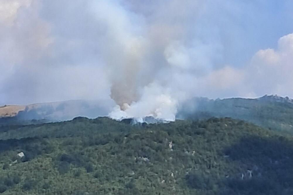 Veći požar kod Nikšića: Očekuje se pomoć Vojske i helikoptera