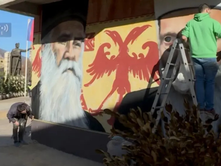 Nisu imali političku poruku: Prekrečeni murali patrijarha Pavla i mitropolita Amfilohija