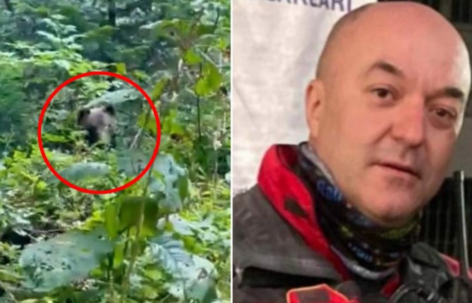 Drama tokom potrage za djevojkom: Načelnik GSS-a iz Foče oči u oči sa medvjedom VIDEO
