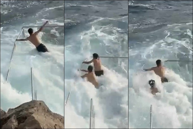 Snimali video na Jadranu, pa se umalo utopili: Spasio ih hrabri trojac VIDEO