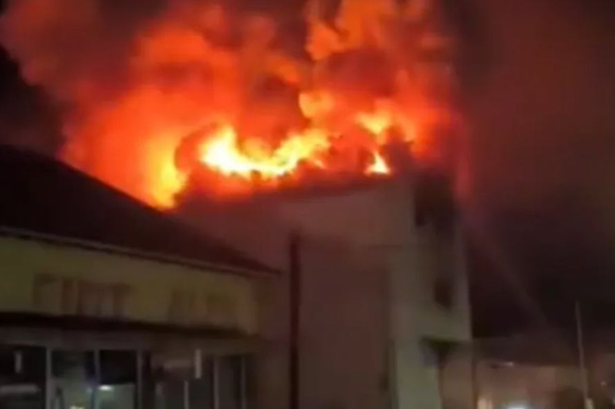 Požar u kineskom tržnom centru u Srbiji VIDEO