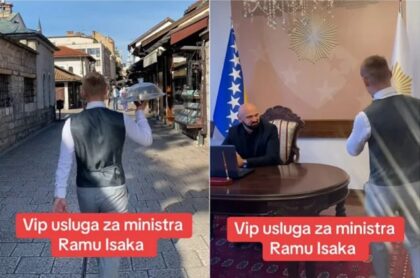 Kad Ramo Isak naruči: Konobar donio baklavu u njegov kabinet VIDEO