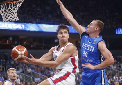 Orlovi u NBA modu: Srbija ubjedljivo vodi protiv Estonije na poluvremenu