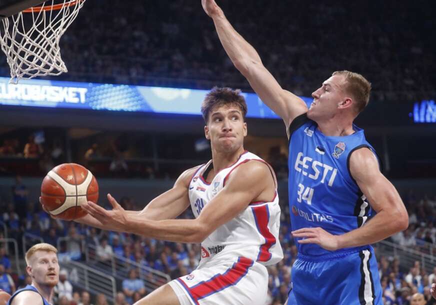 Orlovi u NBA modu: Srbija ubjedljivo vodi protiv Estonije na poluvremenu