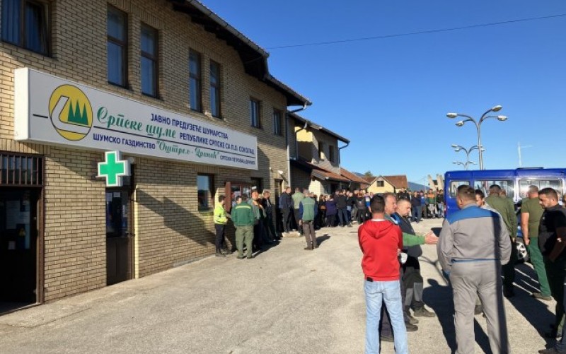 Traže platu za jul: Štrajk radnika ŠG “Oštrelj Drinić”