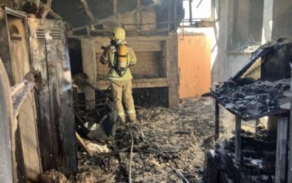 Zapalila se litijumska baterija: Ugašen požar koji je zahvatio porodičnu kuću FOTO