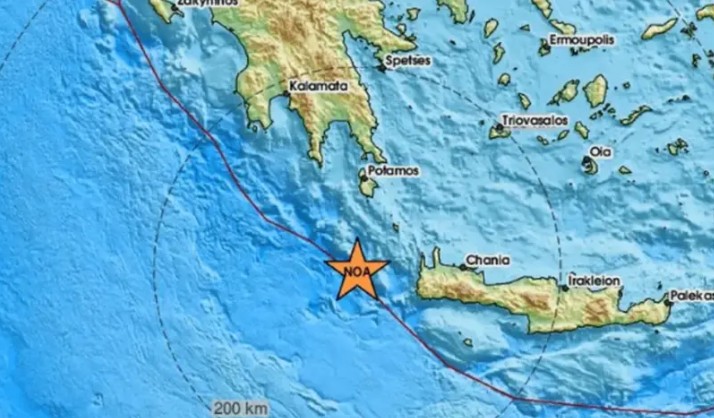Epicentar na dubini od 40 kilometara: Zemljotres registrovan u Mediteranu