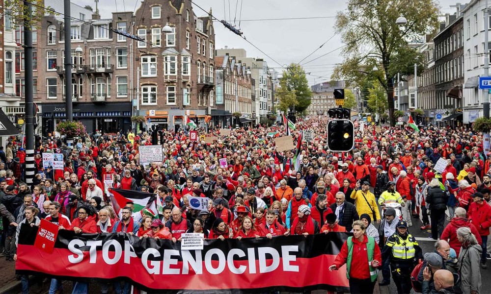 Skup protiv rata u Gazi: Stotine hiljada ljudi na ulicama Amsterdama
