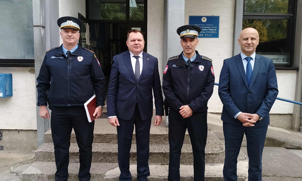 Posjetili policijske stanice: Budimir i Kostrešević u Prijedoru i Novom Gradu