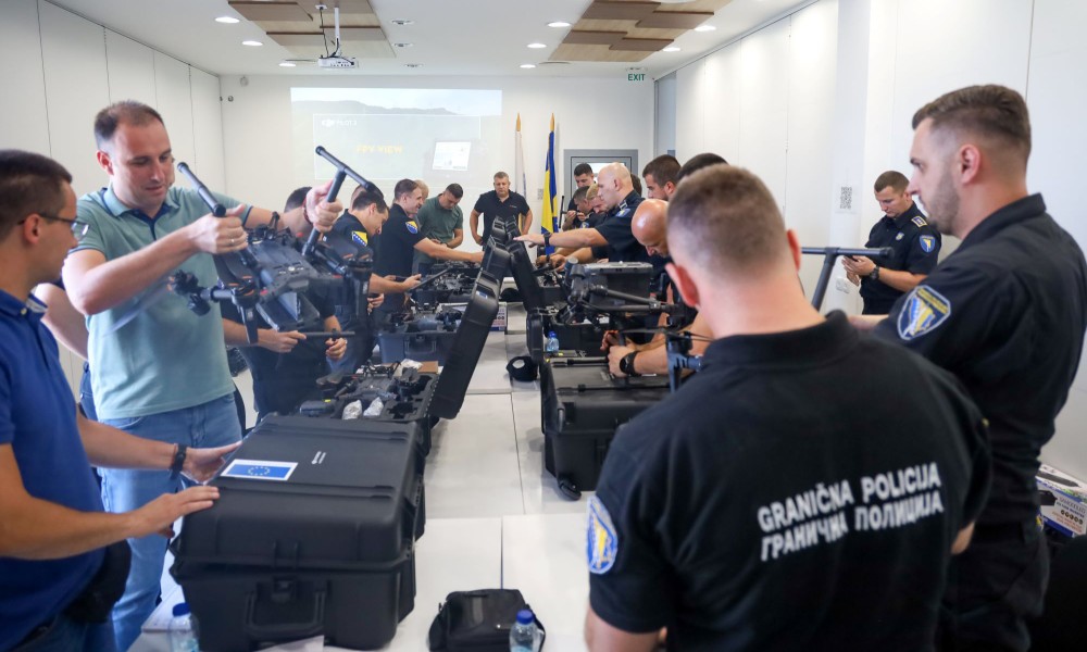 Stigla oprema: Granična policija realizovala obuku za korištenje dronova