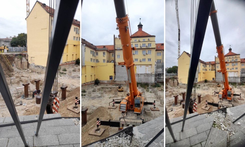 Privukli pažnju Banjalučana: Teške mašine i radnici ponovo na gradilištu hotela Palas FOTO/VIDEO