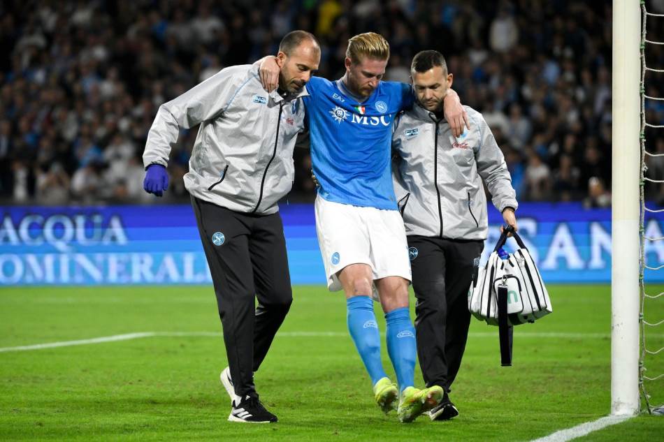 Šampionski snovi Napolija postaju košmarni: De Brujne ide na dužu pauzu